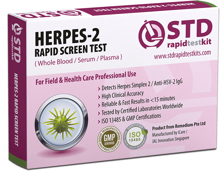 Buy Herpes 2 HSV 2 Rapid Test Kit For 29