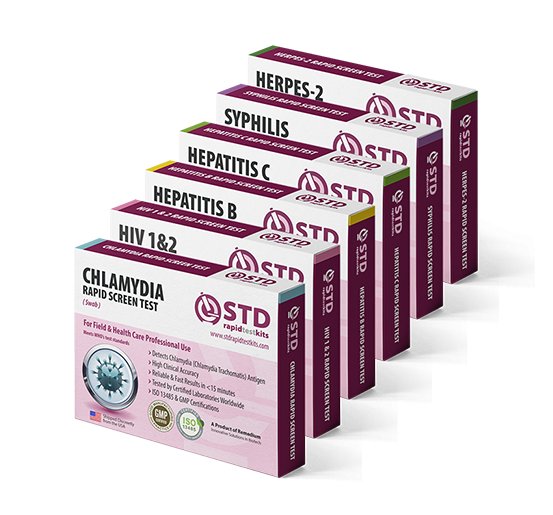 6 STDs At-Home Multi-STD Rapid Test Kit Package: Chlamydia, Syphilis ...